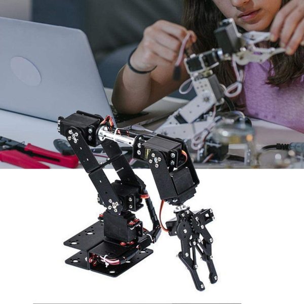 6DOF Mechanical Arm Claw Kit, DOF Manipulator Industrial Robot Mechanical Arm Gripper Automatic Robot Parts - Image 7