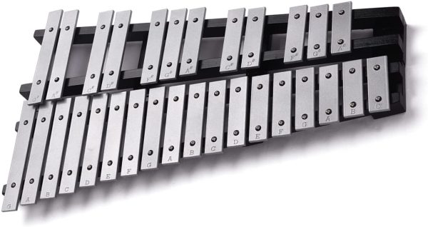 Taruor Glockenspiel,Foldable 30 Note Glockenspiel Xylophone Wooden Frame Aluminum Bars Educational Percussion Musical Instrument Gift with Carrying Bag - Image 3