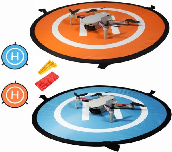 22 Inch(55CM) Drone and Quadcopter Landing Pad RC Aircraft Soft Launch Mat Surface Made of Waterproof Eco-Friendly Polyester For DJI FPV, DJI Mavic Mini 2/SE, DJI Air 2S, Mavic 2 Pro, Mavic Air 2 Accessories - Image 5