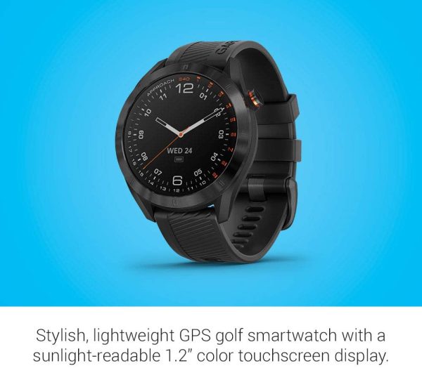 Garmin Approach S40, Stylish GPS Golf Smartwatch, Lightweight with Touchscreen Display, Black - Image 2