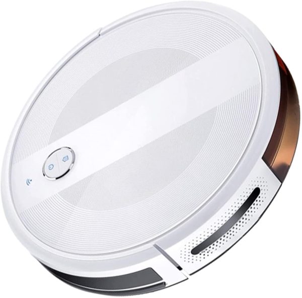 Robot Vacuum Cleaner, Super-Thin, Strong Suction,Works with Alexa,Quiet, Self-Charging Robotic Vacuum Cleaner, Cleans Hard Floors to Medium-Pile Carpets (2000Pa, White) - Image 3