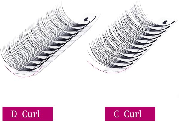 Lash Extensions 10D 0.07 Premade Fans Eyelash Extensions Supplies Premade Volume Fans Russian Volume Lash Extensions Pre Fanned Lashes (10D-0.07-C, 8mm) - Image 4