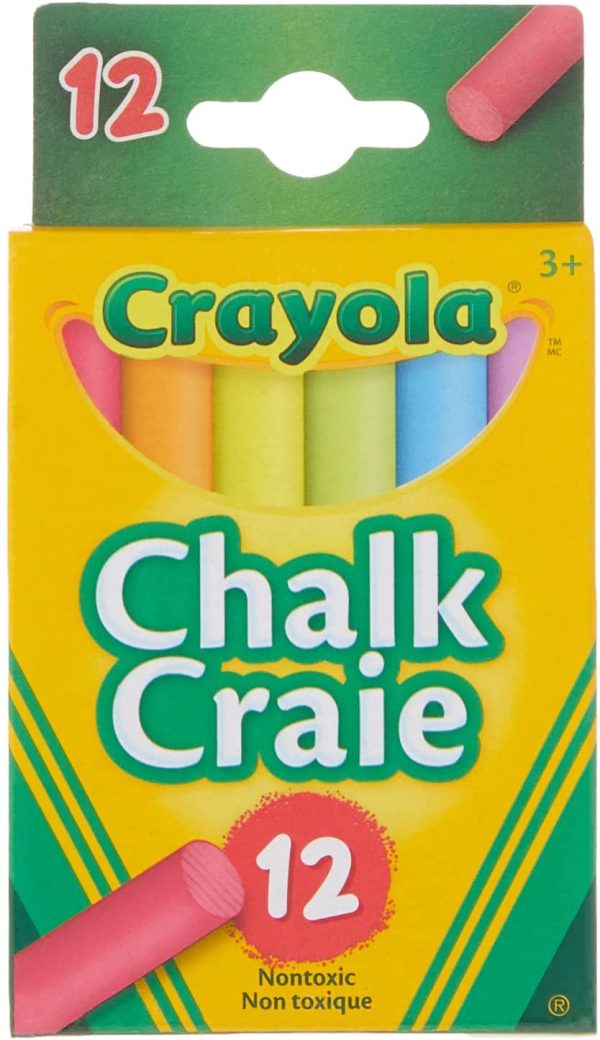 Crayola 12 Coloured Chalk Arts & Crafts - Image 4