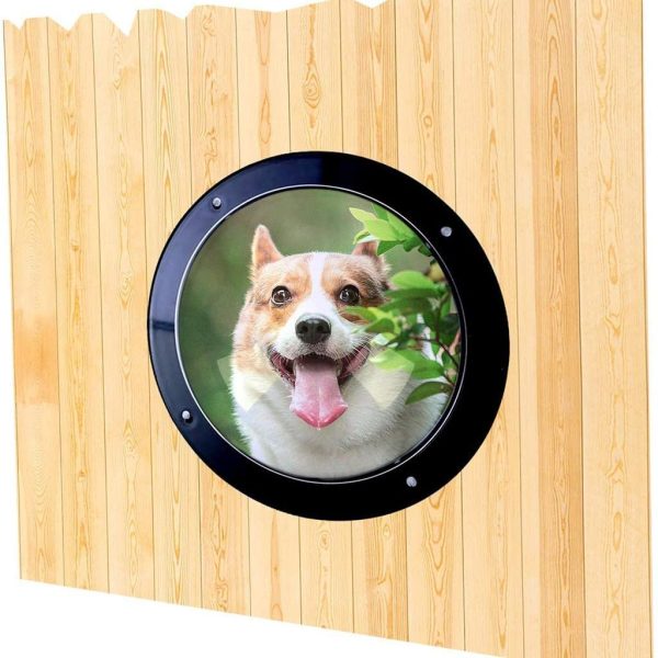 MERIGLARE 2X Dog Cat Window Outdoor Backyard Dog House Insert Fence Acrylic Dome - Image 6