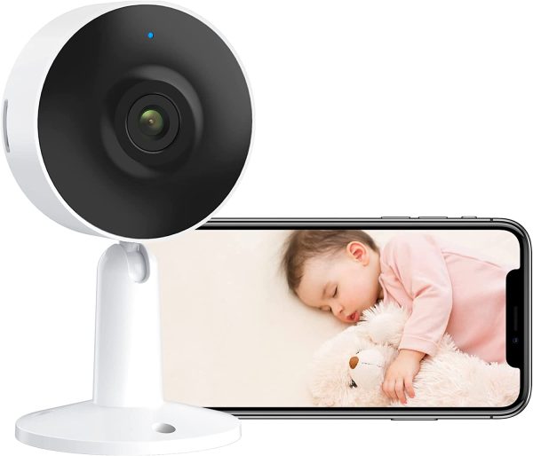 Baby Monitors with Camera and Audio, IN1 Security Camera with Phone App, 1080P, 2.4G WiFi, Sound & Motion Detection, 2 Way Audio, Night Vision, Works with Alexa & Google Assistant - Image 2