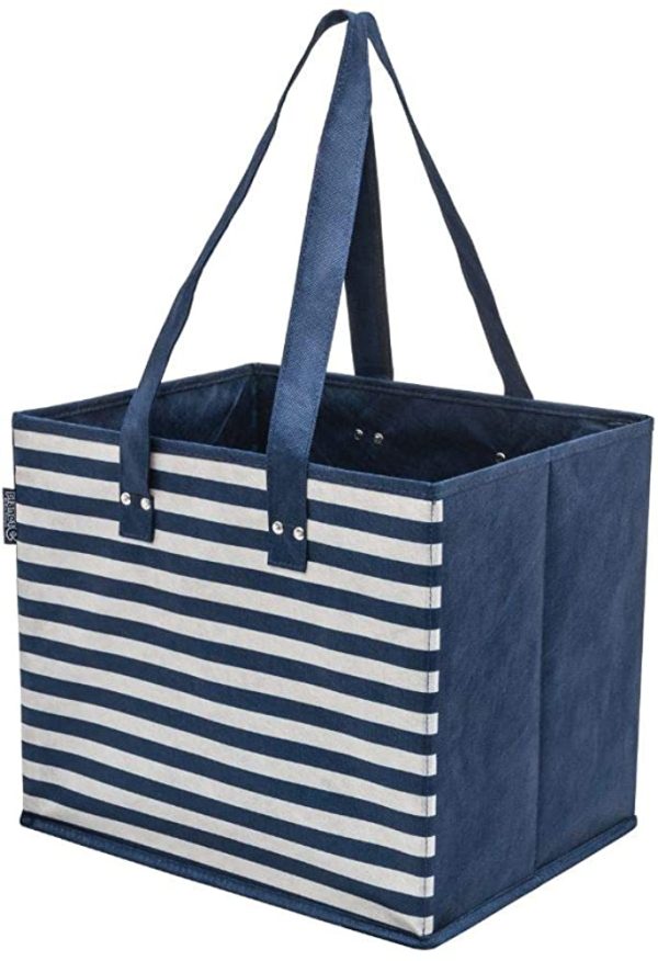 Planet E Reusable Foldable Washable Grocery Shopping Bags with Reinforced Bottoms - Image 6