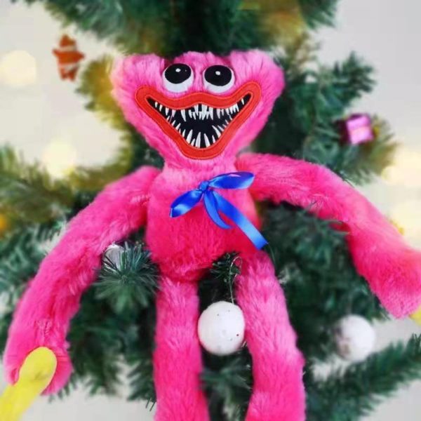 Huggy Wuggy Plush Toy, Blue Scary and Funny Plush Doll, Horror Game Doll Monster Doll Toy Gifts for Fans and Friends Beautifully Plush Doll Gifts 15.7 in (Pink) - Image 7