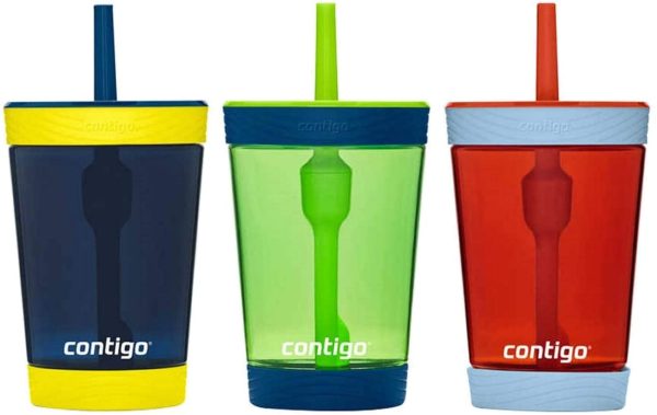 Contigo Kids 3 Pack Tumblers - Pink/Purple/Aqua - Image 2