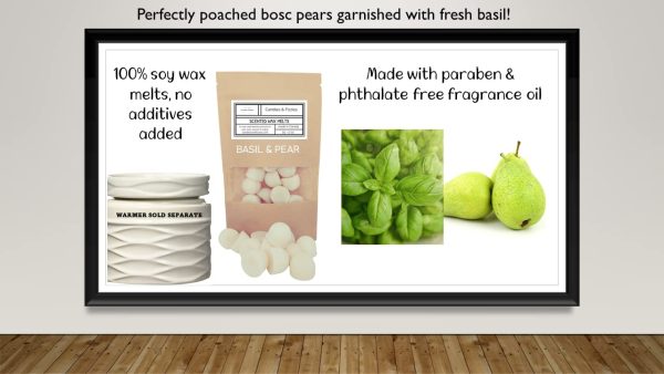 Basil & Pear Scented Wax Melts by Candles & Fizzies - Made with 100% Soy Wax - Highly Scented - Come in Earth Friendly Kraft Stand up Paper Pouches - Choose from a Variety of Scents - 25 Count - Image 2