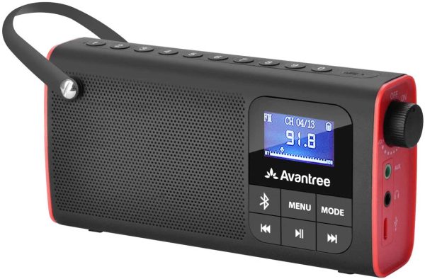 SP850 Rechargeable Portable FM Radio with Bluetooth Speaker and SD Card MP3 Player 3-in-1, Auto Scan Save, LED Display, Small Handheld Pocket Battery Operated Wireless Radio (No AM) - Image 2