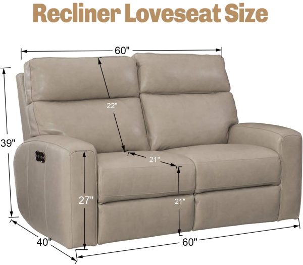 Newest Design 6-Piece Recliner Sofa Cover Stretch Jacquard Reclining Couch Covers for 2 Seater Sofa Slipcovers for Living Room Soft Recliner Protector with Pocket (Loveseat Recliner, Army Green) - Image 3