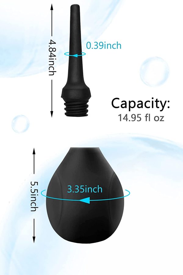 SENSIVO Bulb [ 450ml ] Anal Douche with Back-Flow Prevention for Colon Cleansing, Anal Cleaner Reusable Butt - Image 4