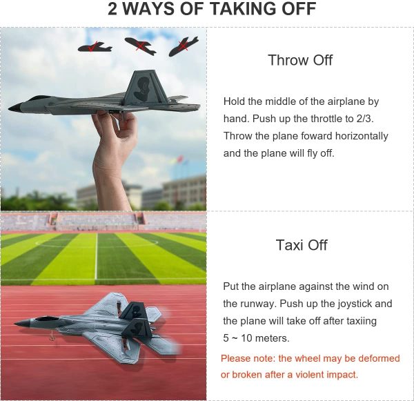 2 Channel RC Airplane, F-22 RC Plane Ready to Fly, 2.4GHz Remote Control Airplane, Easy to Fly RC Glider for Kids & Beginners - Image 7