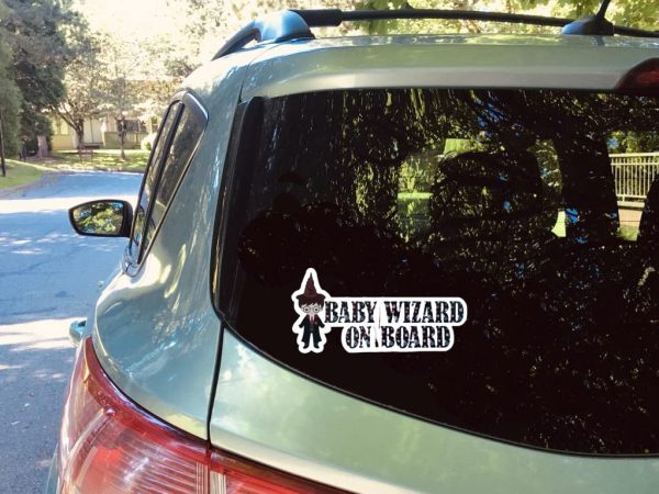 Baby Wizard on Board Baby on Board car sign - Image 3