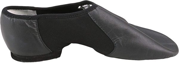 BLOCH Dance Women's Neo-Flex Leather and Neoprene Slip On Split Sole Jazz Shoe - Image 2