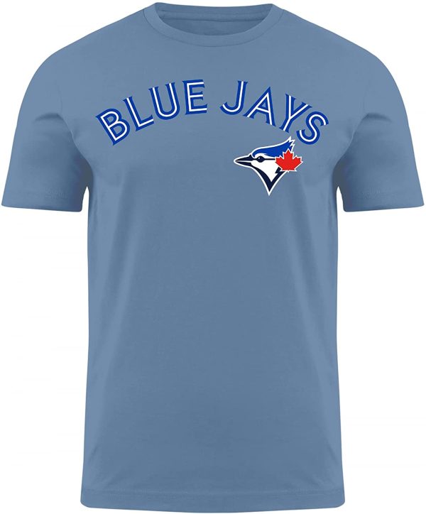 Toronto Blue Jays MLB Wordmark T-Shirt - Light Blue - Image 2