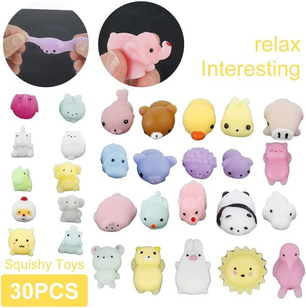 Mochi Squishy Toys (Random)  Pack Animal Mini Stress Relief Ball Toys for Teen Girls Boys Kids for Easter Party Favors, Birthday Gift, Classroom Prize, Goodie Bag - Image 4