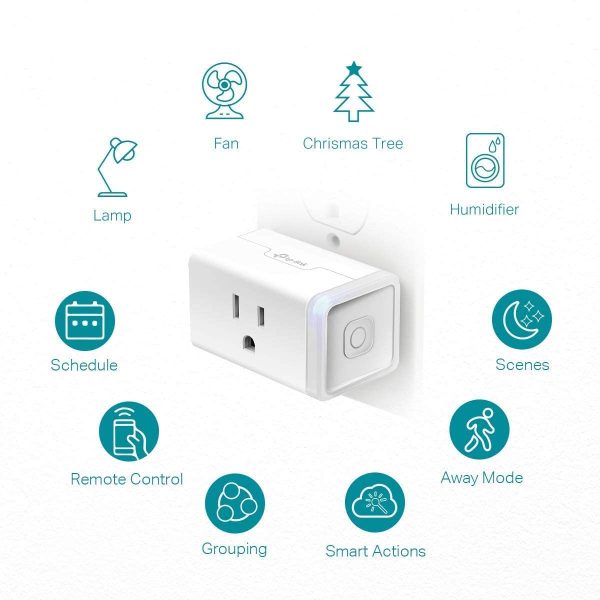 Plug by TP-Link (HS103P2) - Smart Home WiFi Outlet Works with Alexa, Echo and Google Home, No Hub Required, Remote Control, 2.4GHz WiFi Required, 15 Amp, UL Certified, 2-Pack - Image 4