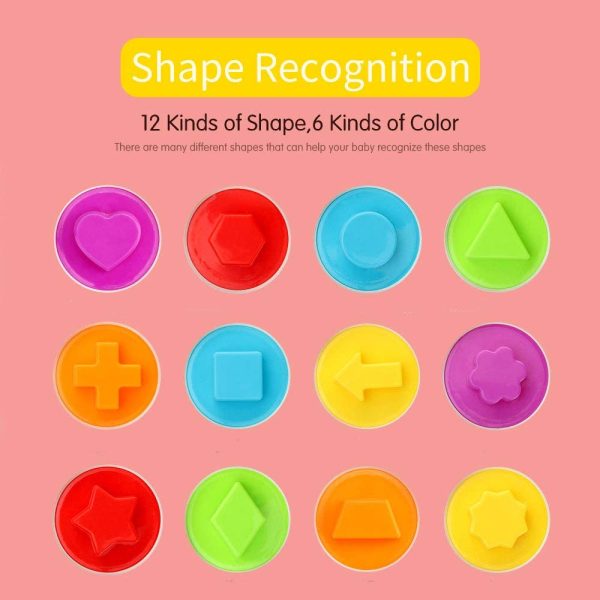 JoyGrow Matching Eggs Toddler Toys, 2.67x2 inch Eggs Color Matching Eggs Set Shape Recognition Learning Educational Toys for Kids Boy Girls (12PCS) - Image 2