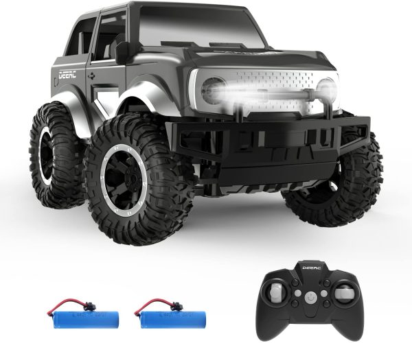 DEERC DE49 RC Cars Remote Control Car, 2.4Ghz 1:18 Scale All-Terrain SUV Monster Trucks with LED Head Lights&Back Tire, 80 Min Play Auto DEMO Mode Matte Off-Road Crawler Toy Gifts for Boys Girls &Kids - Image 8