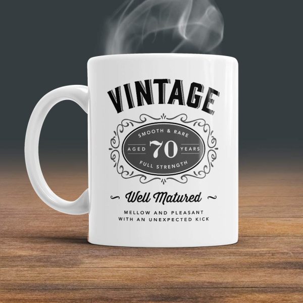 70th Birthday Gift Keepsake Mug Happy Present for 70 Men Women 10oz Coffee Mug - Image 3