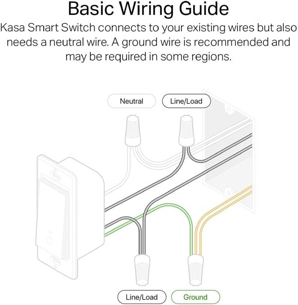 Single Pole Light Switch by TP-Link (HS200P3) - Neutral Wire and 2.4GHz Wi-Fi Connection Required, Not Dimmer Switch, Works with Alexa and Google Home, No Hub Required, UL Certified, 3-Pack - Image 6