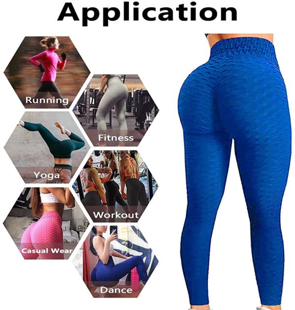 Msicyness Tiktok Leggings Womens High Waist Butt Lift Yoga Pants Workout Gym Smile Booty Contour Seamless Bum Scrunch Tights - Image 2