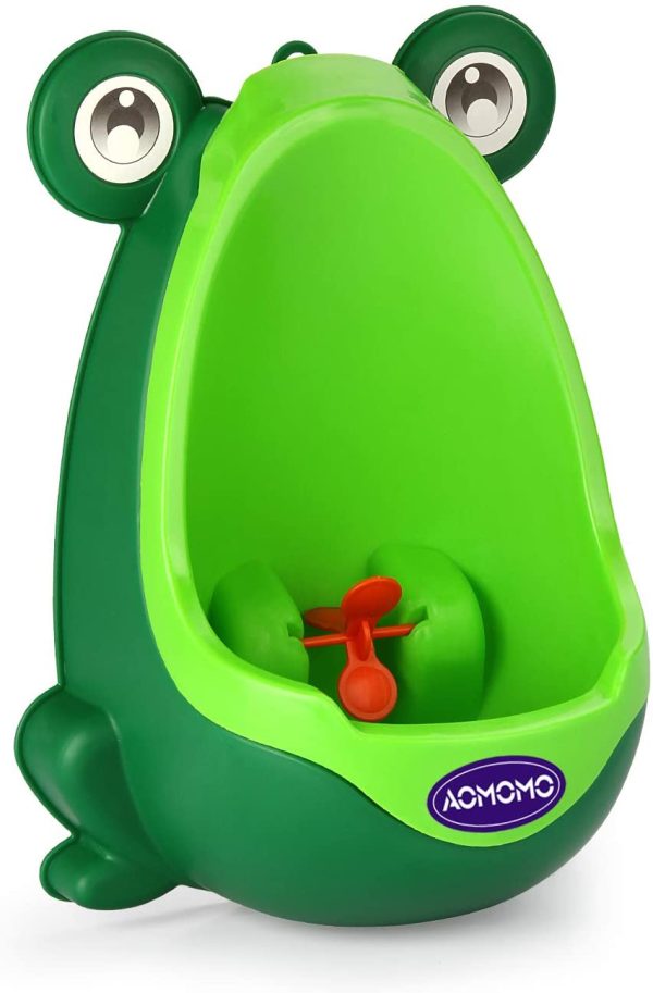 AOMOMO Frog Potty Training Urinal for Toddler Boys Toilet with Funny Aiming Target Green - Image 5