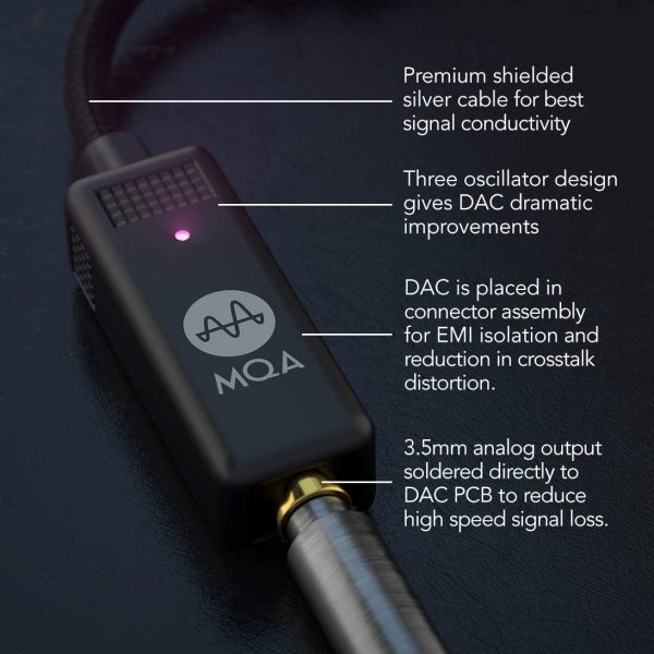 Audio Bolt DAC/AMP, USB-C Portable High-End DAC/Headphone Amplifier with MQA Playback. Mobile Studio Sound for Android, iOS and PC. USB-C to 3.5mm Audio, THX Certified - Image 4