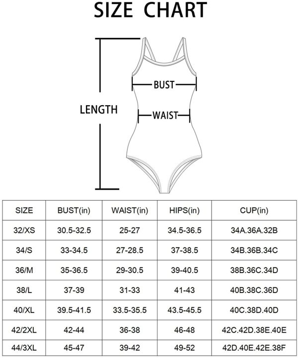 BALEAF One Piece Bathing Suit for Women Tummy Control Swimsuits Women's Sport Swimwear U Neck - Image 7