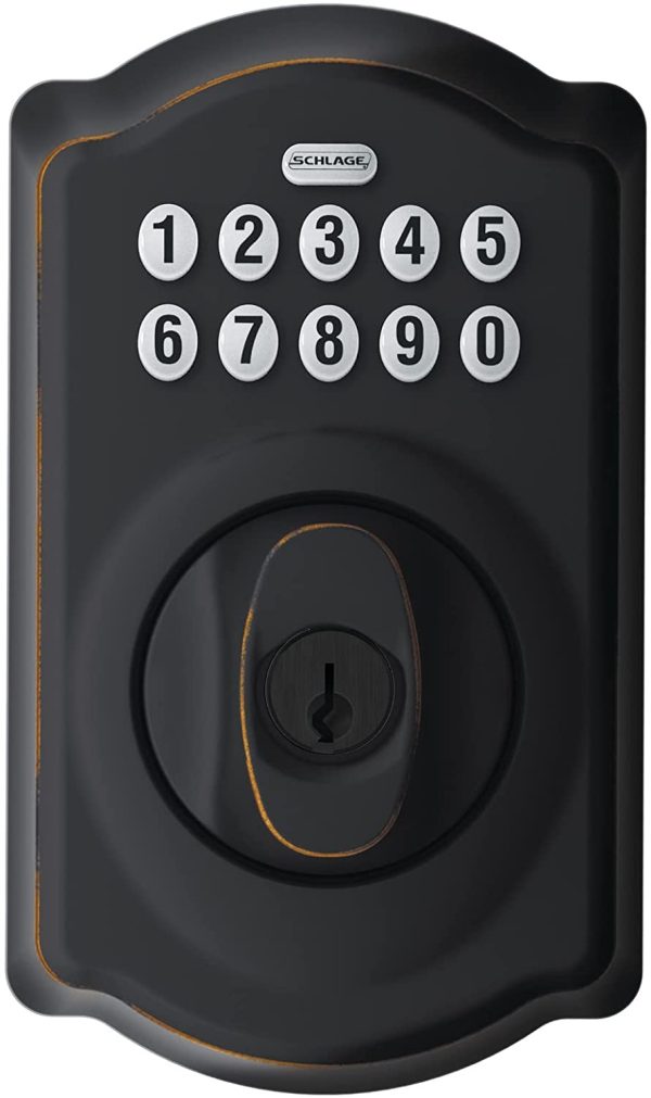 BE365 CAM Camelot Keypad Deadbolt,Aged Bronze - BE365 CAM 716 - Image 5