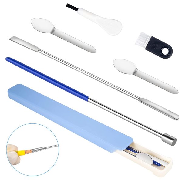 Capsule Filling Tools, Micro Lab Spoon Spatula Tamper Tool for Fast and Easy Gel Capsule Filling, Gel Cap Capsule Pill Filler Machine - #000 00 0 1 2 - Image 7