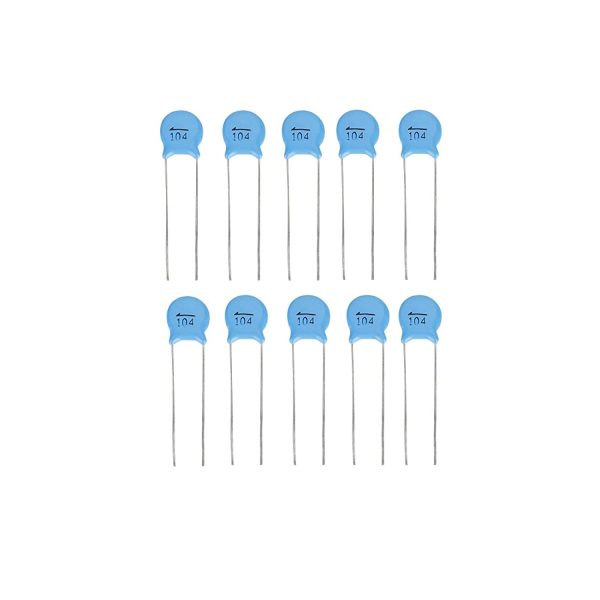 Ceramic Capacitor, 50Pcs 1000V 104M 0.1uF 100nF 1000V High Voltage Disc Ceramic Capacitors Set - Image 6