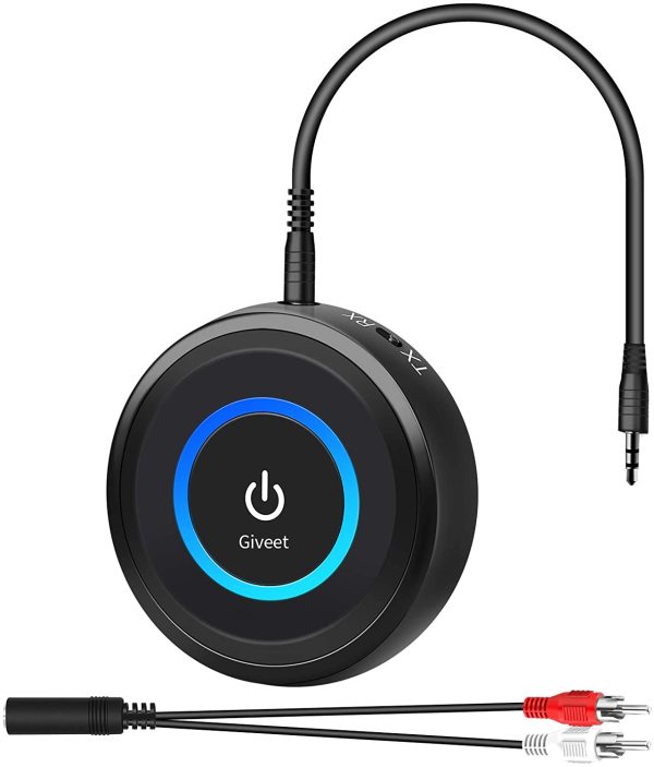 Bluetooth 5.0 Transmitter Receiver for TV Watching, Upgraded aptX LL/FS 40ms Wireless Audio Adapter for Home Stereo PC Radio CD Music Stream, Pair 2 Headphones, 3.5mm AUX/RCA Jack, Plug n Play(Without Optical Audio Cable) - Image 6