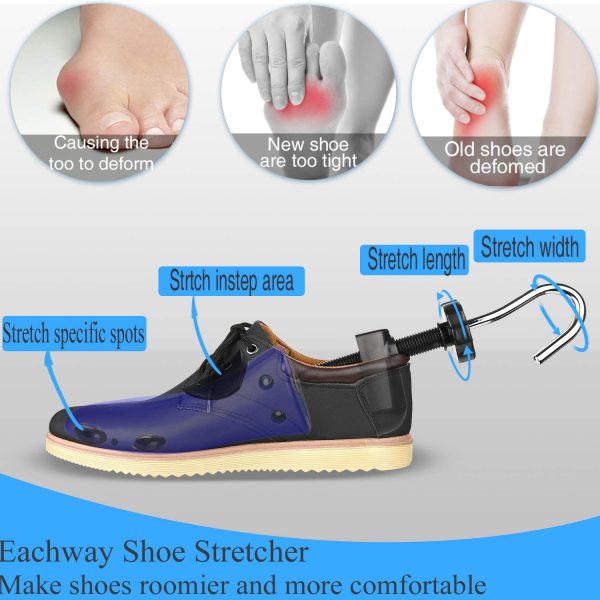 Shoe Stretcher 4-way Shoe Widener Expander Length and Width for Wide Feet - Image 3