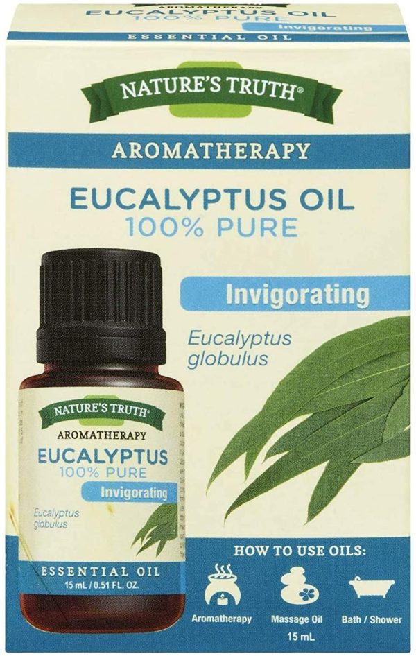 Nature's Truth Essential Oil - 100% Pure Eucalyptus Oil | Pure & Plant-Based | Massage Oil, Aromatherapy or For Bath/Shower |15 ml - Image 2