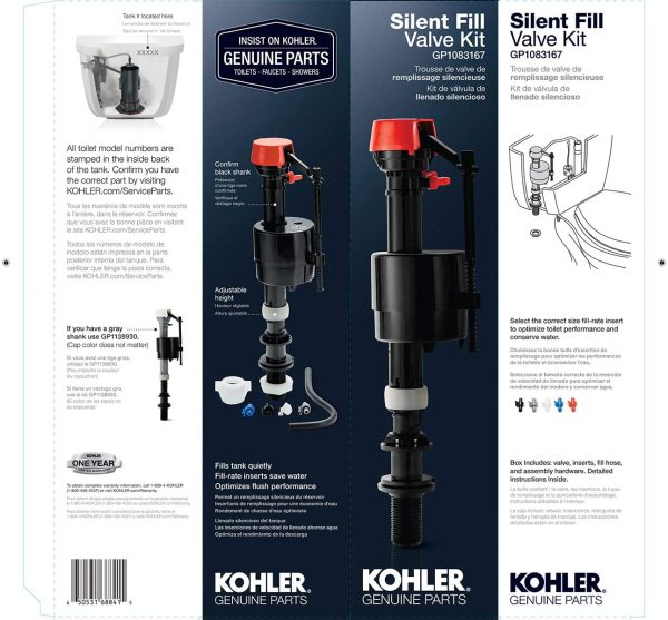 Kohler GP1083167 Fill Valve for all Class 5 - Image 2