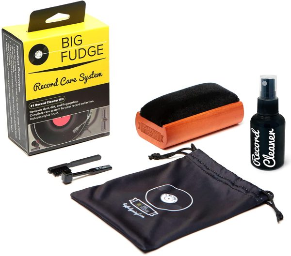 #1 Vinyl Record Cleaner - Complete 4-in-1 Vinyl Record Cleaning Kit - Includes Ultra-Soft Velvet Record Brush, XL Cleaning Liquid, Stylus Brush and Storage Pouch! Will NOT Scratch Your Records! - Image 3