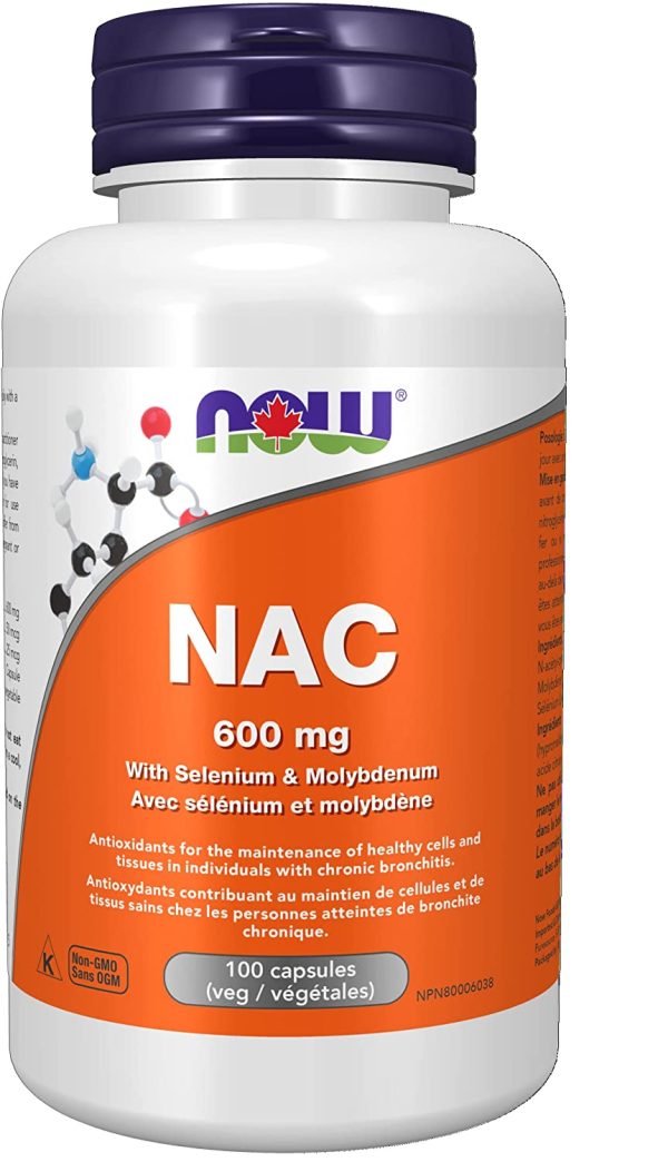 NAC (N-Acetyl Cysteine) 600mg with Selenium and Molybdenum, 100 Count - Image 2