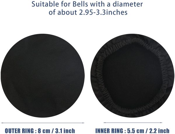 SAVITA 1pcs 2.95-3.3 inch Instruments Bell Cover, Clarinet Cover Bell Covering Instruments Protective Dust-Proof Cover for Oboe and Bassoon (Black) - Image 4