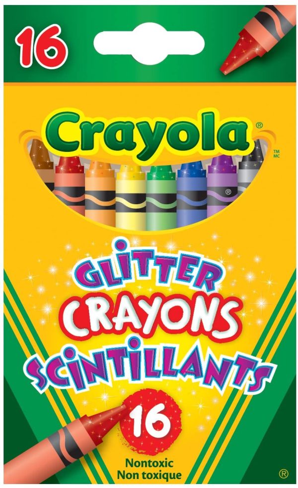 Crayola 16 Glitter Crayons Arts & Crafts