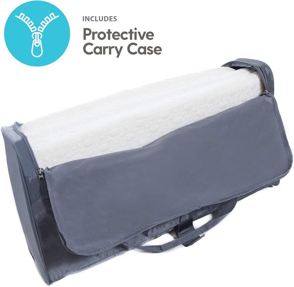 Milliard Tri-Fold Pack N' Play Mattress - Plus Free Bonus Carry Case (26" x 38" x 2")