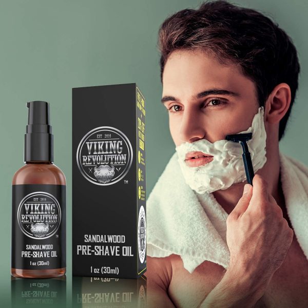 Pre Shave Oil for Men - Best Shaving Oil with Sandalwood for Safety Razor, Straight Razor - For the Smoothest, Irritation Free Shave - Image 5