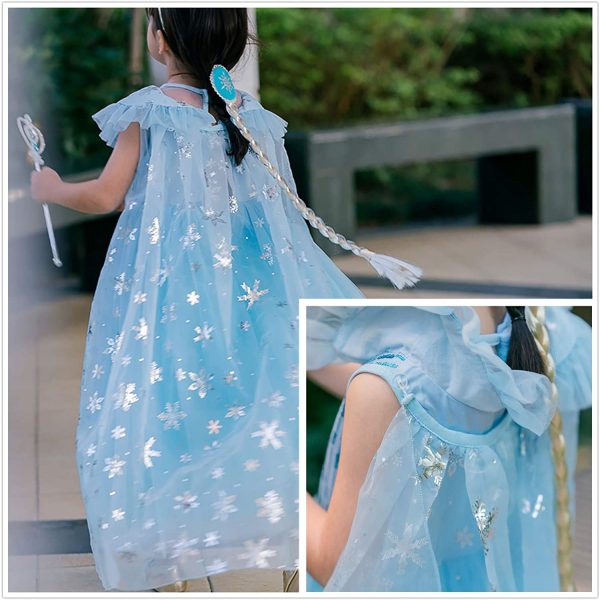 Princess Dresses Girls Costumes Birthday Party Halloween Costume Cosplay Dress up for Little Girls 3-10 Years - Image 5