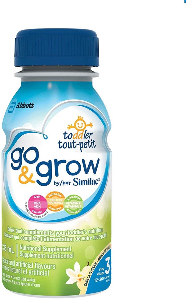 Similac Go & Grow By Similac Step 3 Toddler Drink, Ready To Use, 235mL, 12-36 Months, Blue, 6 Count - Image 2