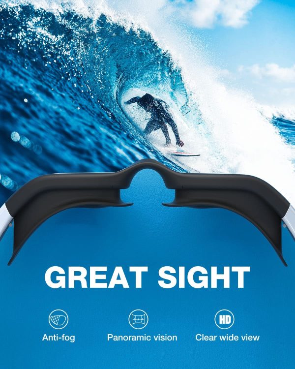 Swimming Goggles, ZIONOR G1 Polarized Swim Goggles UV Protection Watertight Anti-Fog Comfort fit for Unisex Adult Men Women - Image 5