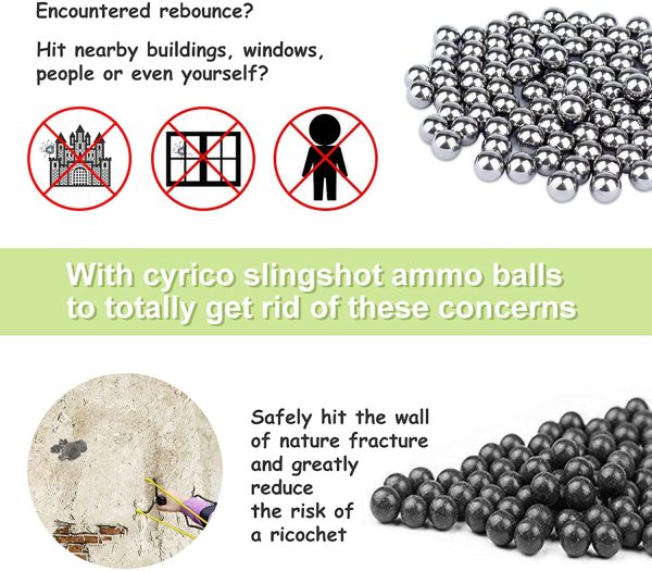 cyrico Slingshot Ammo Balls 1600 PCS, 3/8 Inch Clay Slingshot Ammo Biodegradable 9-10mm Black and Grey - Image 5