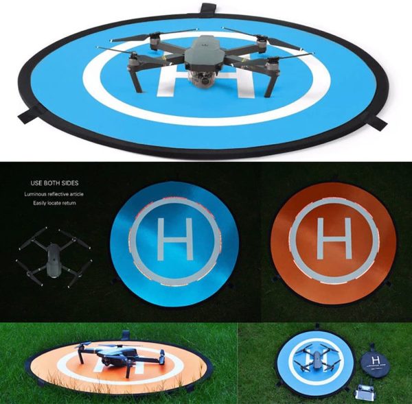 22 Inch(55CM) Drone and Quadcopter Landing Pad RC Aircraft Soft Launch Mat Surface Made of Waterproof Eco-Friendly Polyester For DJI FPV, DJI Mavic Mini 2/SE, DJI Air 2S, Mavic 2 Pro, Mavic Air 2 Accessories - Image 4