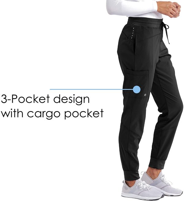 Barco ONE 3-Pocket Boost Jogger Pant for Women ?M?4-Way Stretch Medical Scrub Pant - Image 5