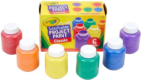 Crayola 6 59ml Paint Jars Arts & Crafts, Multicolor (54-1204) - Image 7